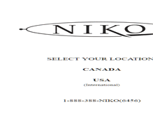 Tablet Screenshot of niko.com
